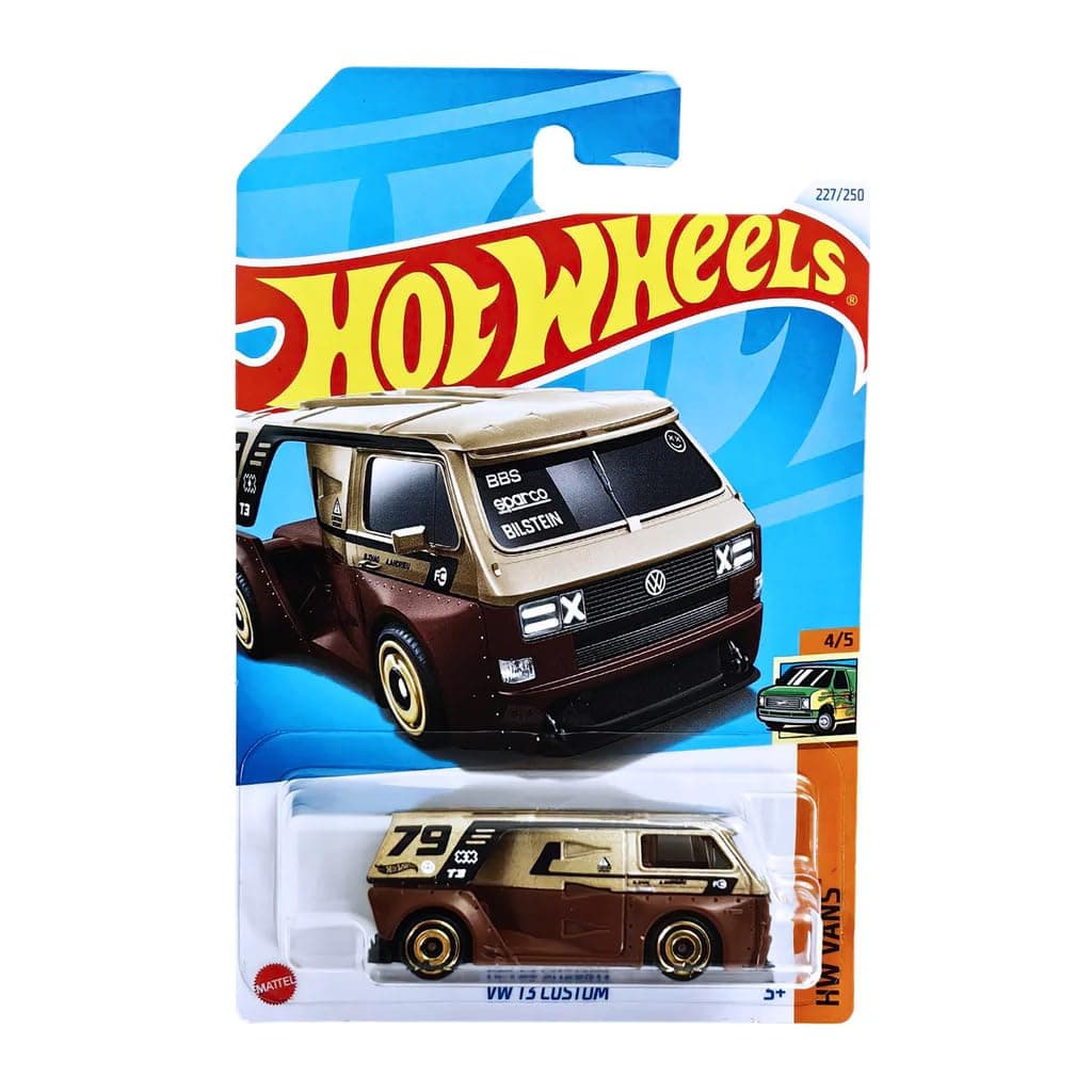 Hot Wheels - VW T3 Custom - HW Vans 4/5 - HRY57 - Short Card - Volkswagen - BBS - Bilstein - Sparco - Mattel 2024 - 1:64