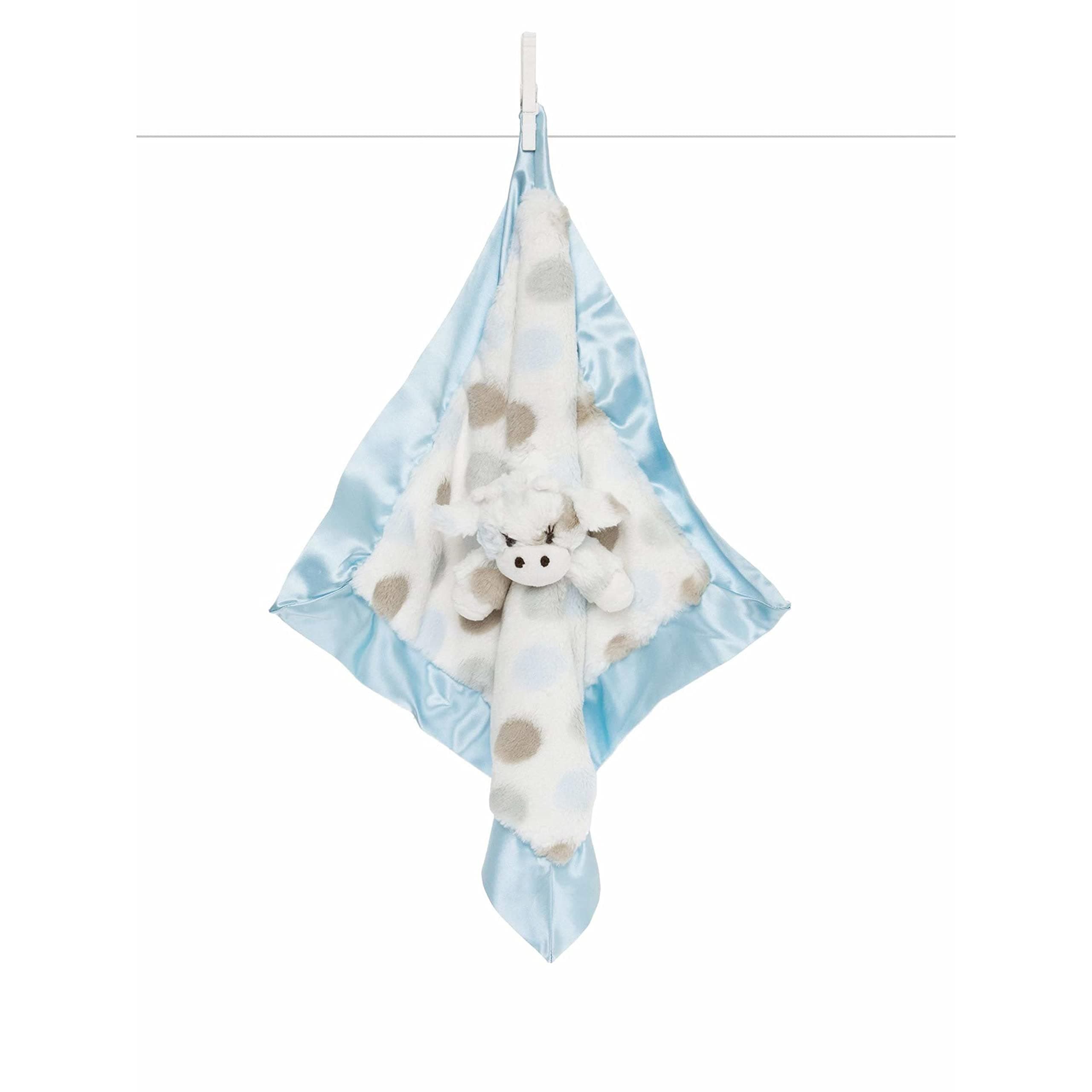 Little Giraffe Little G Giraffe Blanky - Animal Security Baby Blanket 14" x 14", Blue