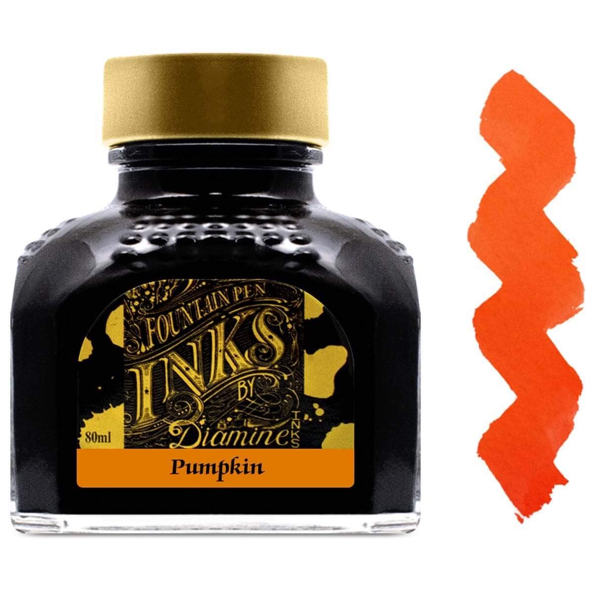 Diamine 80ml Pumpkin fountain pen ink bottle