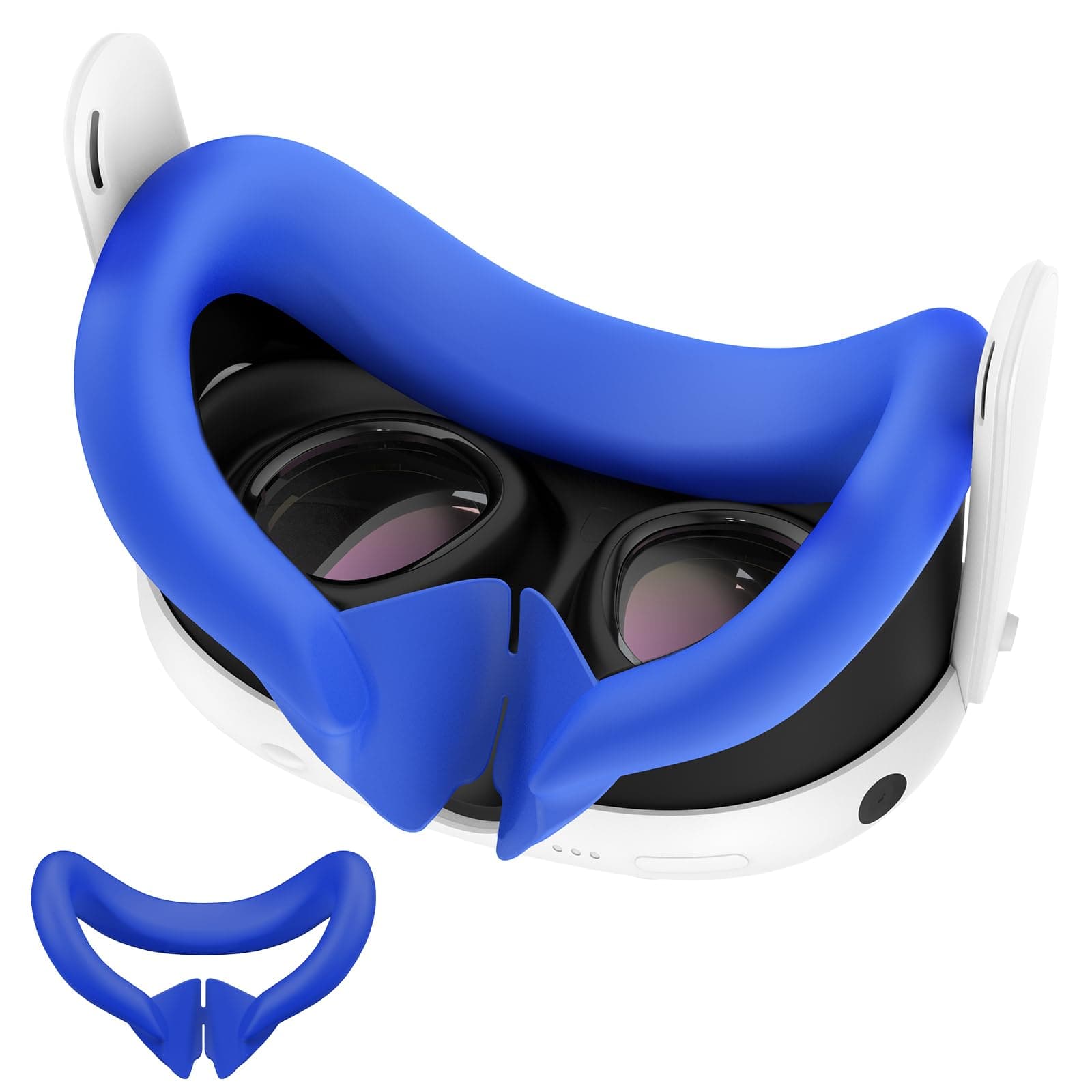 Compatible with Quest 3 Accessories, VR Face Cover for Meta Quest 3 (Blue)