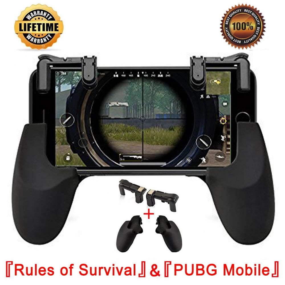 Mobile Game Controller,Game Pad Sensitive Shoot and Aim Keys Joysticks Game Controller for PUBG/Rules of Survival Gaming Triggers for iOS and Android