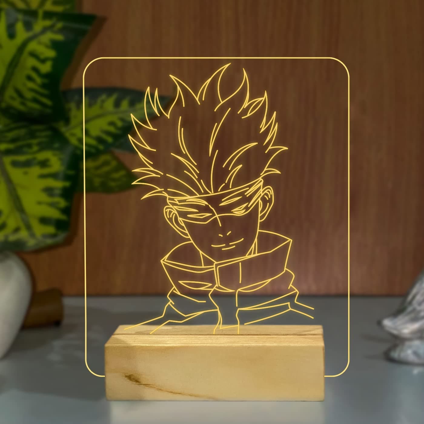 StarLaser 3D Desk Lamp Anime Night Light SatoruGojo369 Lamp for Birthday Gift Home Bedroom Sleep Lighting for Baby Kid Friends