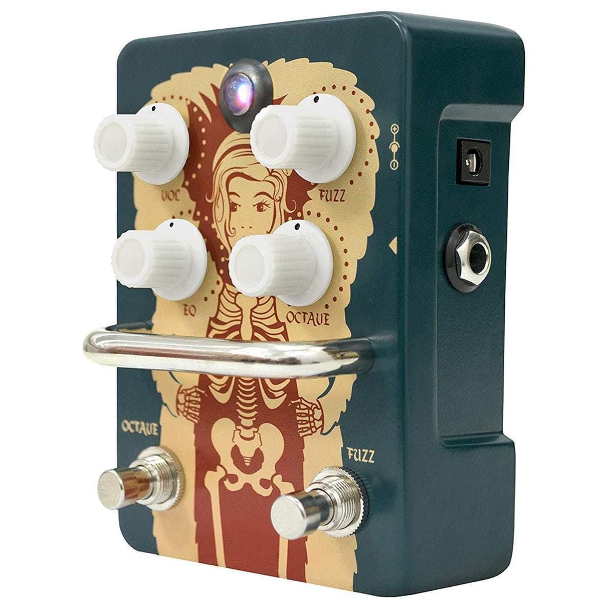 Orange Fur Coat Vintage Fuzz with Adjustable Octave, Blue