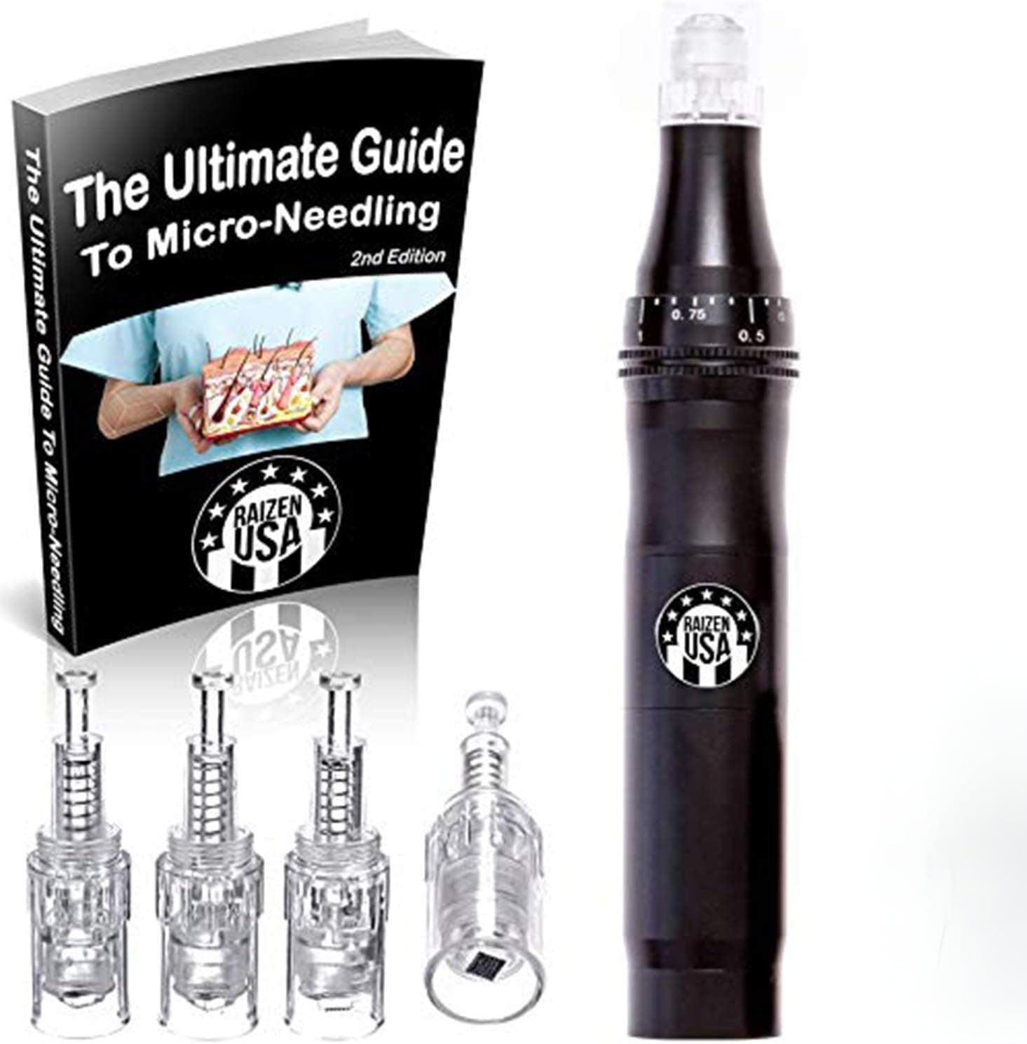 The Microneedling Pen | at Home Skin Rejuvenation System | 30 Day Supply of Nano Needles | Superior Derma Roller