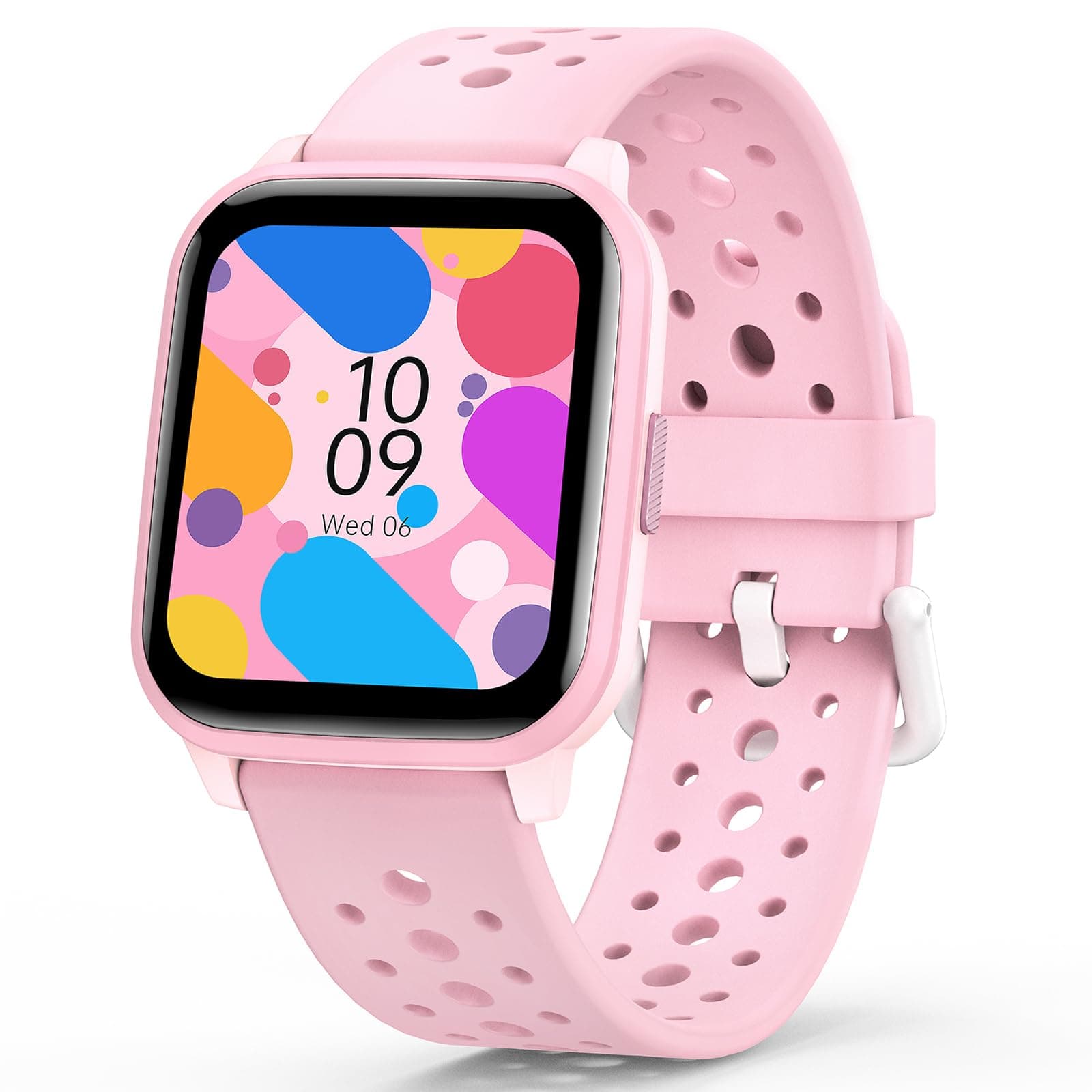 Kids Smart Watch, Smart Watch for Children Game Smart Watch Gifts for 4-16 Years with Sleep Mode 20 Sports Modes 5 Games Pedometer Birthday Gift for Boys Girls (Pink)