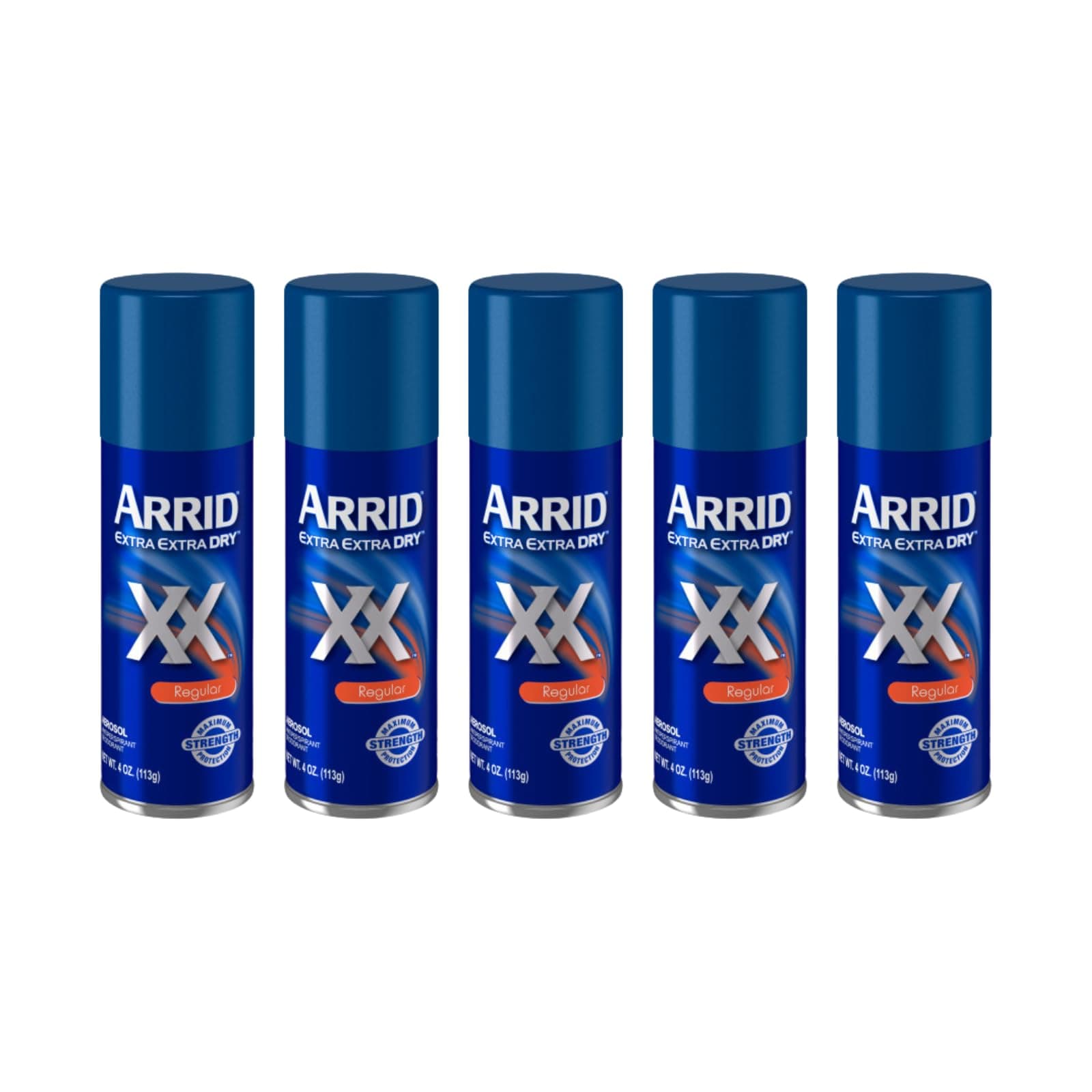 ARRID XX Anti-Perspirant Deodorant Spray Regular 4 oz (Pack of 5)