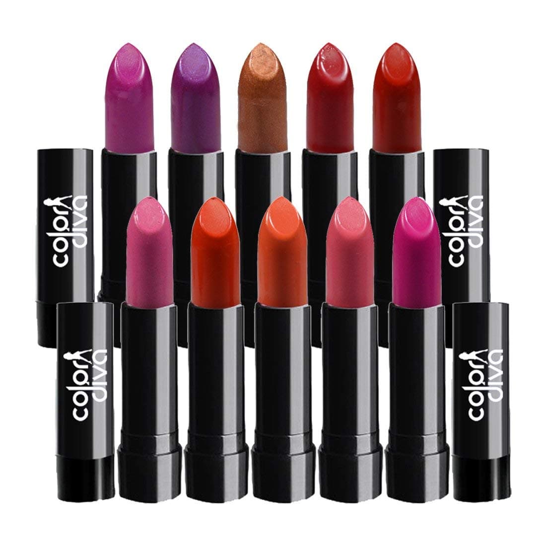 Color Diva Crolla Matte Lipstick 102C Pack Of 10