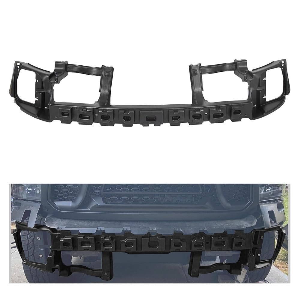 ECOTRIC Front Bumper Absorber Compatible with 2013-2024 Dodge Ram 1500 All Cab Types Replacement For Part Number 68145441AC CH1070834 CH1070834C Face Bar Impact Bar