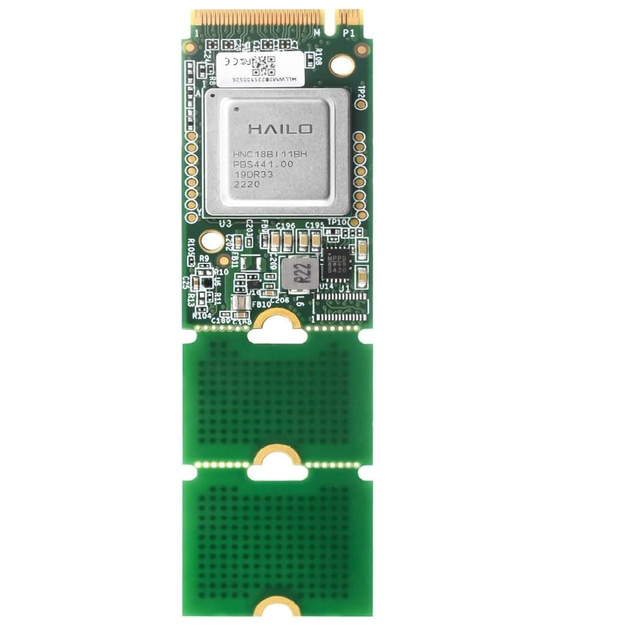 Hailo-8 M.2 AI Accelerator Module Compatible with Raspberry Pi 5, Based On The 26TOPS Hailo-8 AI Processor, Supports Linux/Windows Systems (Hailo-8 AI M.2 Module)