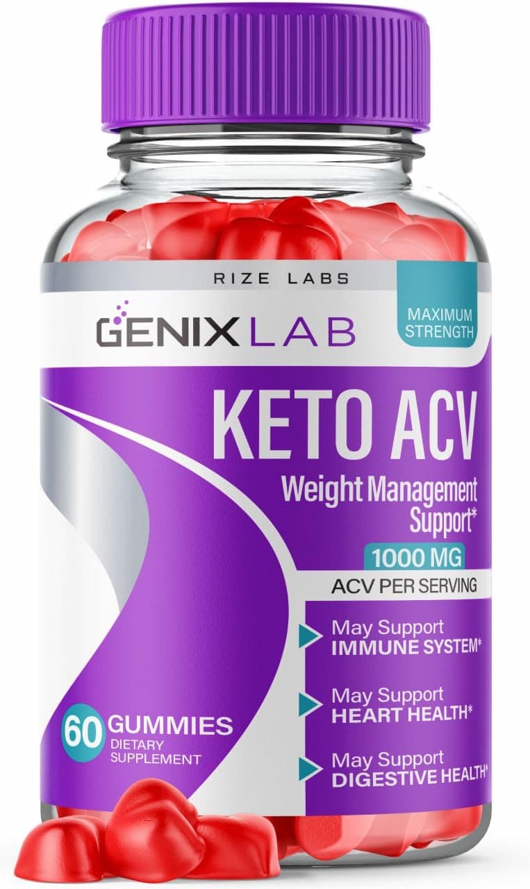 Genix Lab Keto ACV Gummies - Genix Lab for Advanced Weight Loss, Keto + ACV Gummy, Genix Lab Maximum Strength Supplement, GenixLab Gummies Reviews (60 Gummies)