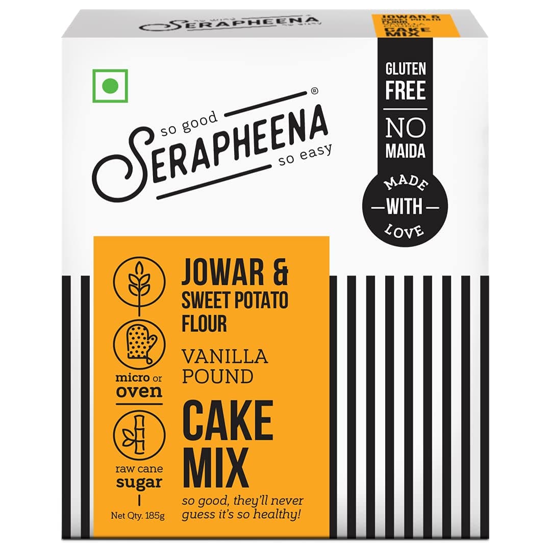 Vanilla Pound Cake Mix, 185g | Jowar and Sweet Potato Flour, Gluten Free, No Maida, Quick and Easy to make