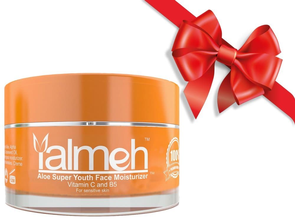 Yalmeh Super Youth Vitamin C Face Moisturizer-Day/Night Moisturizer for Sensitive Skin, A Luxury Anti Aging Treatment Formula with Organic Vitamin C, B5, Matrixyl 3000, MSM,CoQ10, Hydrates Plumps Skin