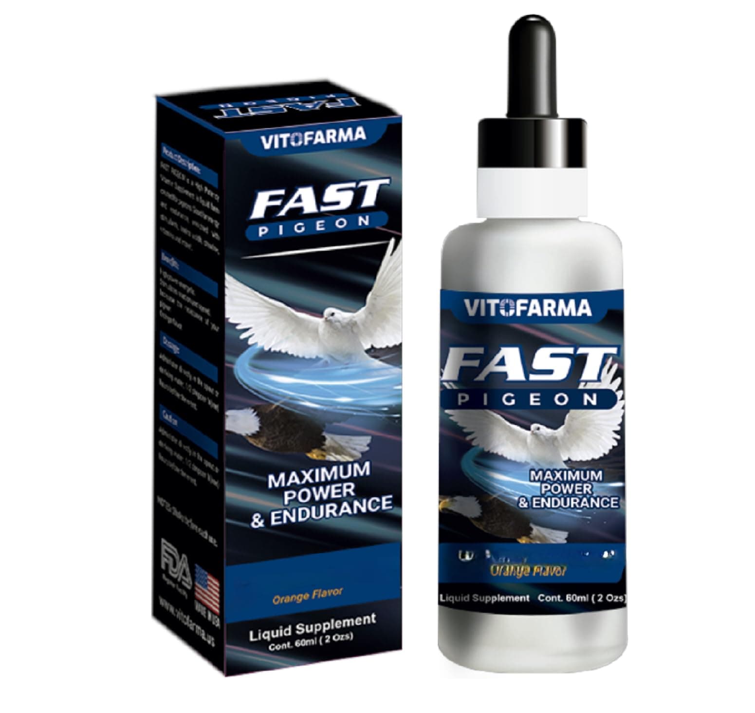 Fast Pigeon Supplement Liquid for Pigeon - Vitamin Minerals for Birds 60 ml