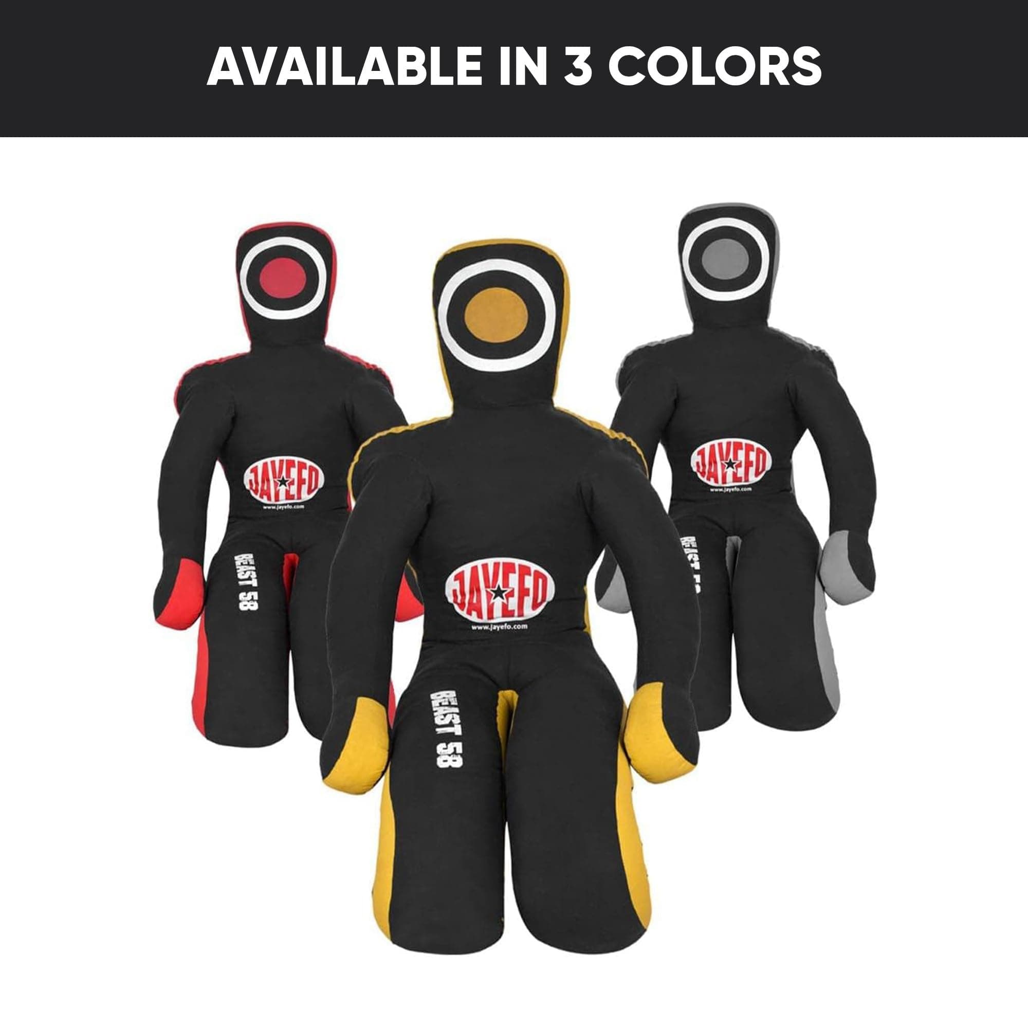 JAYEFO Beast 58 BJJ Brazilian JIU Jitsu Wrestling Grappling Dummy, Submission-Mixed, Martial Arts-MMA-Training Punching Throwing Boxing Bag Practice Karate Judo