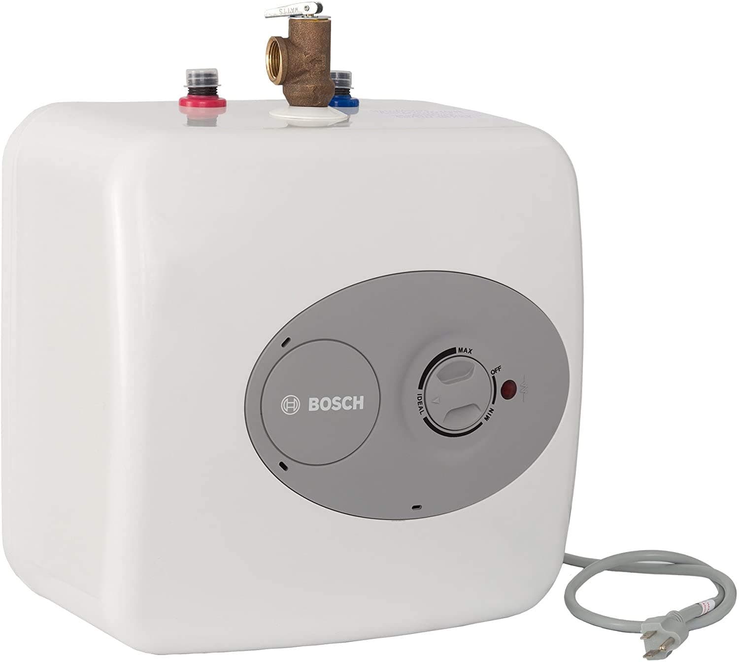 WERPOWER Bosch Electric Mini Tank Water Heater Tronic 3000 T 2.5 Gallon (ES2.5) - Saves Hot Water Time - Shelves, Walls, Floors