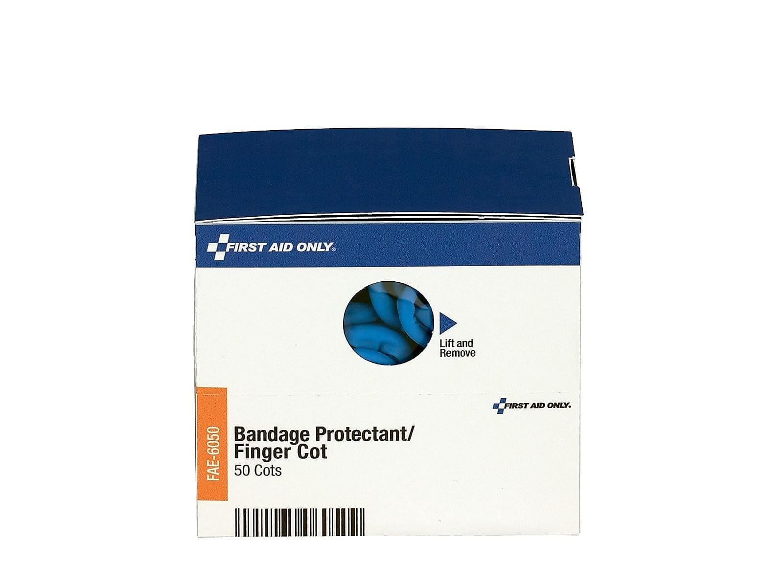 First Aid Only FAE-6050 SmartCompliance Finger Cots, First Aid Kit Refill Supplies for Business, Food Service, and Home, 50 Count