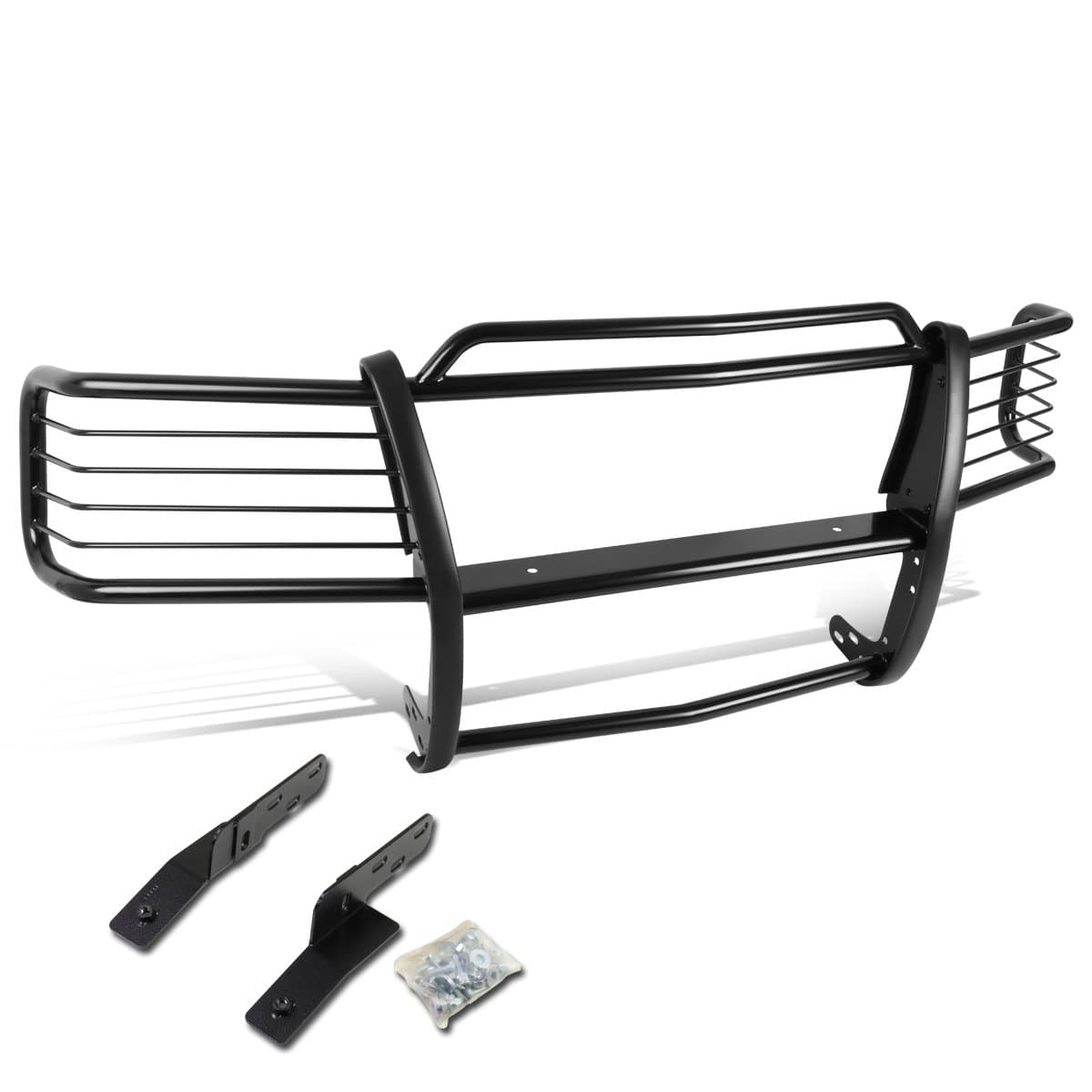 DNA MOTORINGGRILL-G-008-BK Front Bumper Brush Grille Guard Compatible with 00-02 Silverado/Sierra 2500HD 3500HD