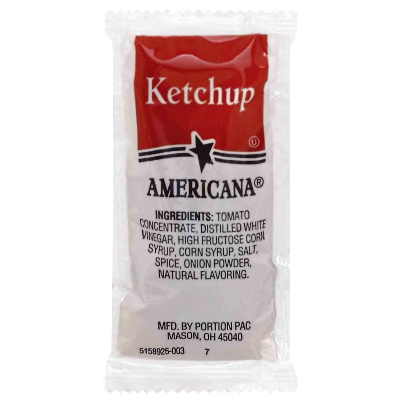 Americana Ketchup Fancy -- 1000 Count 9 Gram