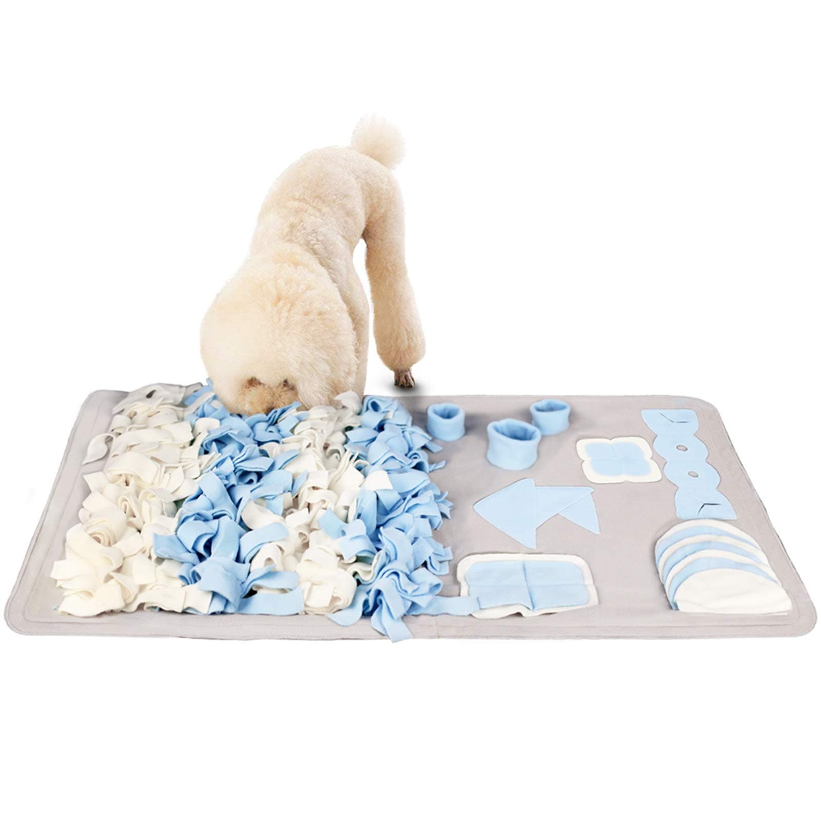 Snuffle Mat for Small Large Dogs Nosework Feeding Mat (23.6" x 39.4") Easy to Fill and Machine Washable Training Mats Pet Activity/Toy/Play Mat, Great for Stress Release - M