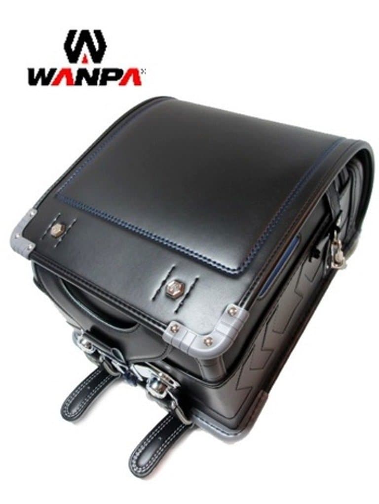 Tenshinohane School sachel Wanpa Black-brue