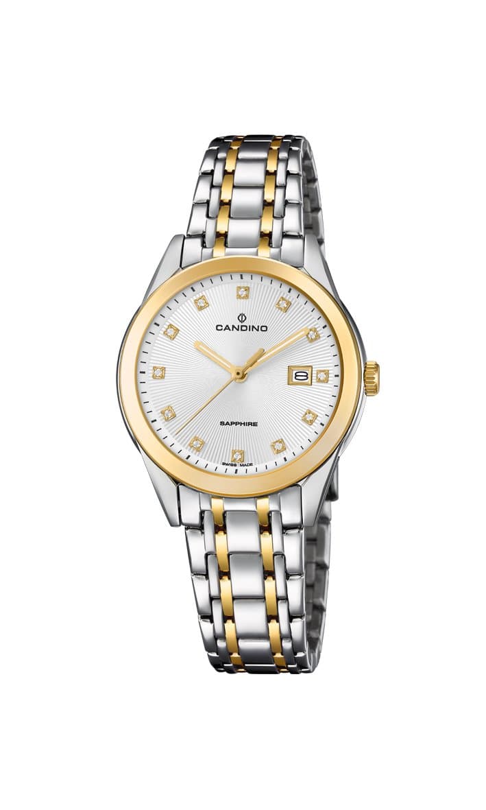 Womens Analogue Classic Quartz Watch with Stainless Steel Strap C4695/1