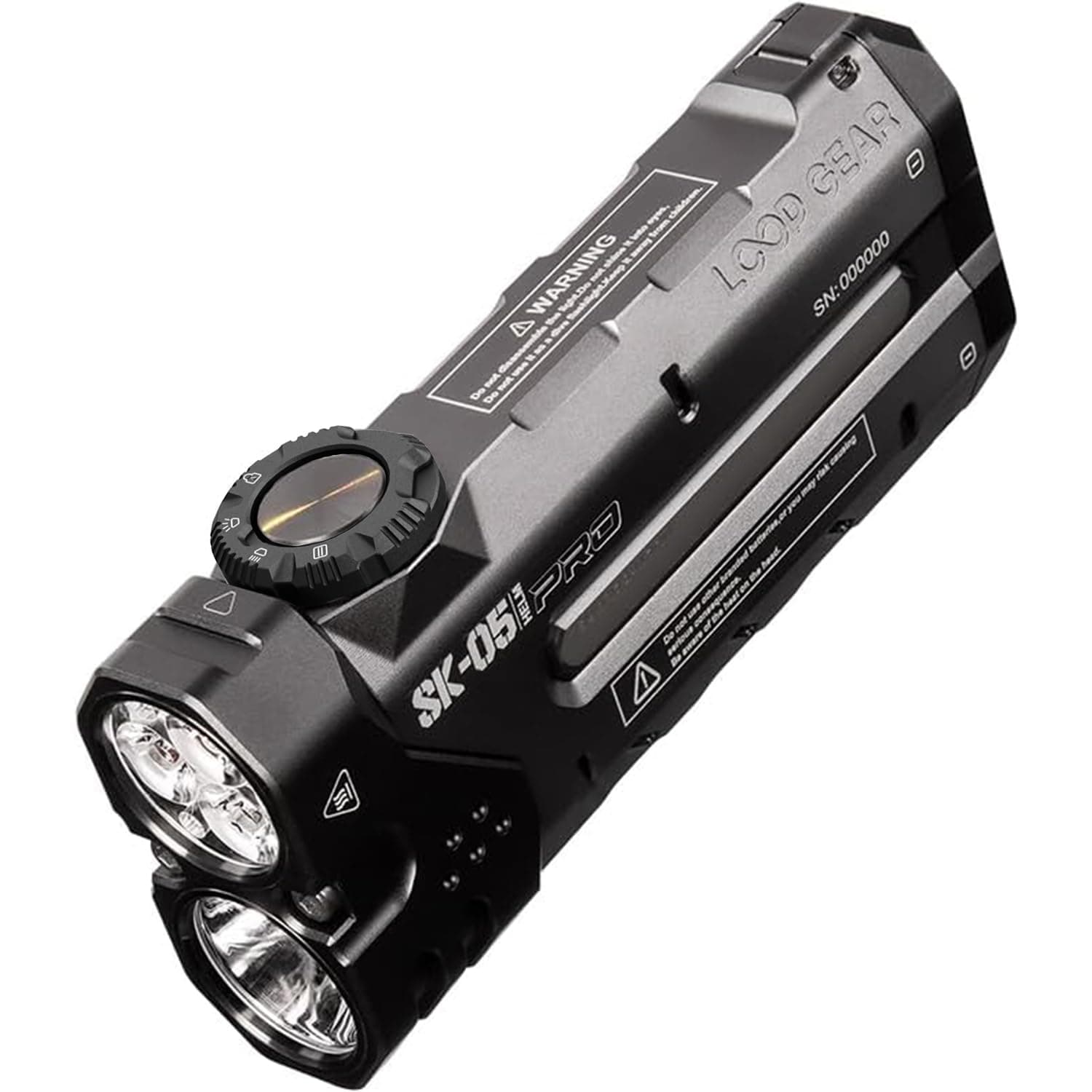 LOOP GEAR SK05 Pro Flat LED Flashlight & Power Bank, Sidelight Combines Floodlight & Spotlight, 4360 Lumens, Rechargeable, Magnetic Tail, IP68, Perfect for Camping & Outdoor