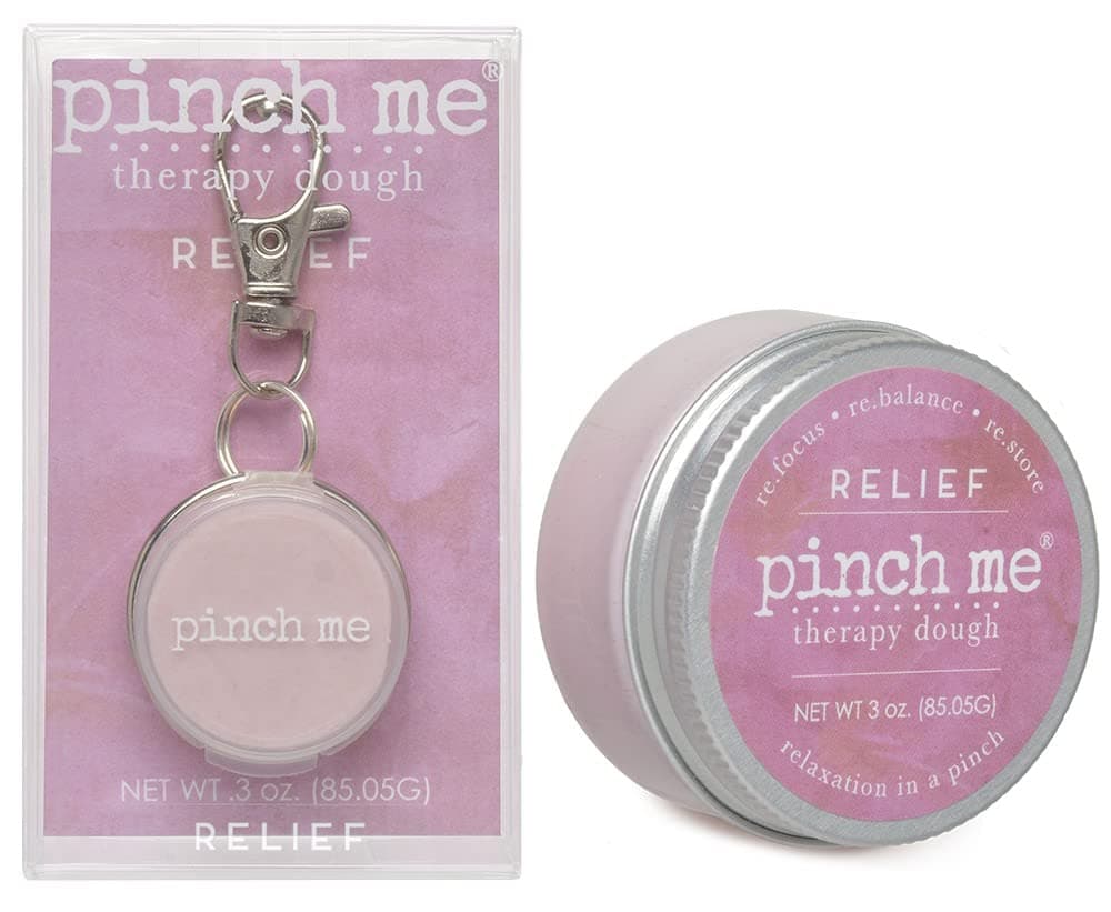 Pinch Me Therapy Dough Locket Combo - Holistic Aromatherapy Stress Relieving Putty – .3oz Clip-On Locket Scent + 3oz Dough Relief