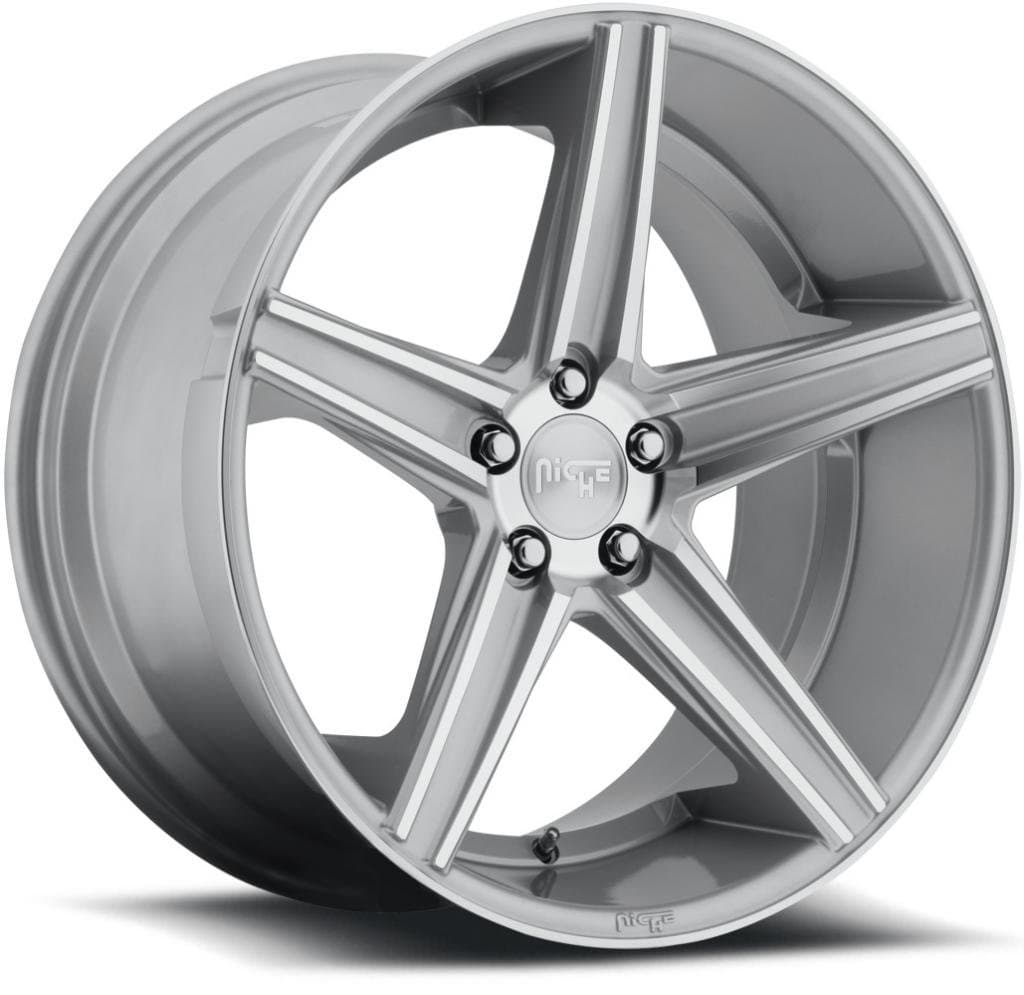 Niche Apex 20 Silver Wheel / Rim 5x112 with a 25mm Offset and a 66.6 Hub Bore. Partnumber M125208543+25