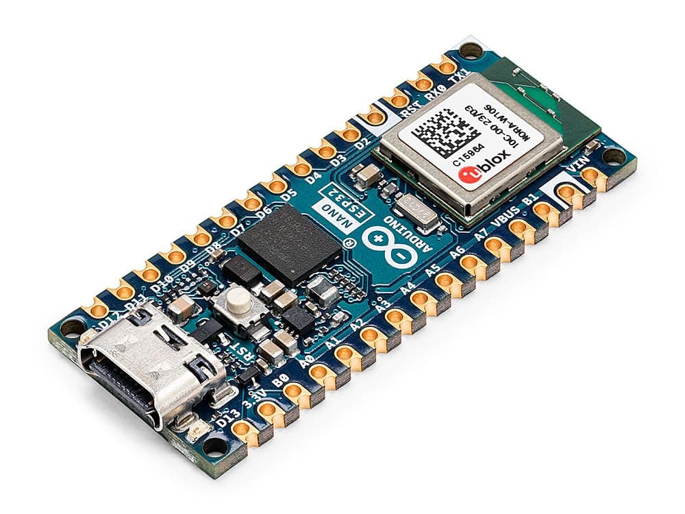 Arduino Nano ESP32 Headerless [ABX00092] - Supports ESP32-S3, USB-C, Wi-Fi, Bluetooth, HID Support, MicroPython, IoT and Embedded Applications