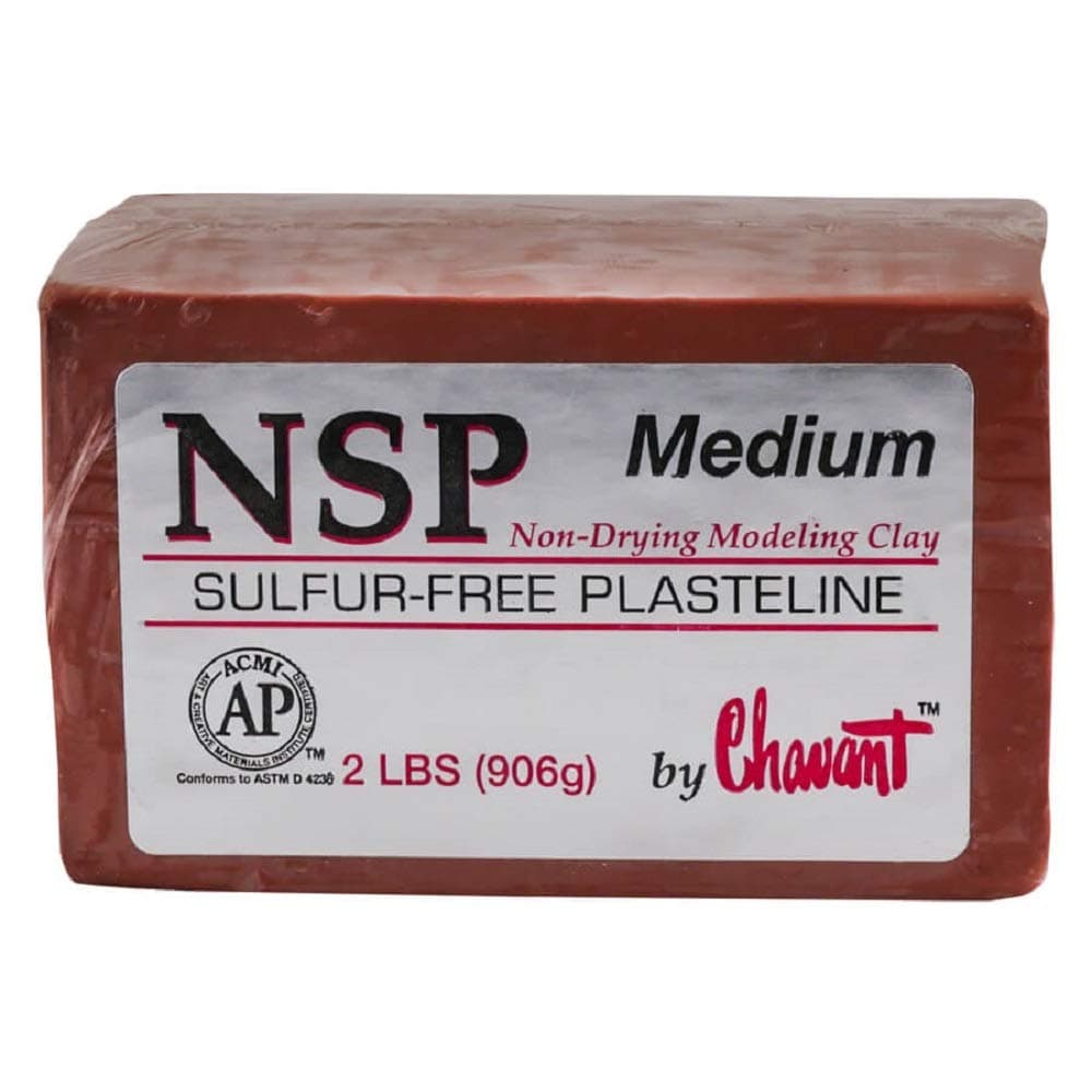 Chavant NSP MEDIUM - 2 Lbs. Professional Oil Based Sulfur Free Sculpting Clay