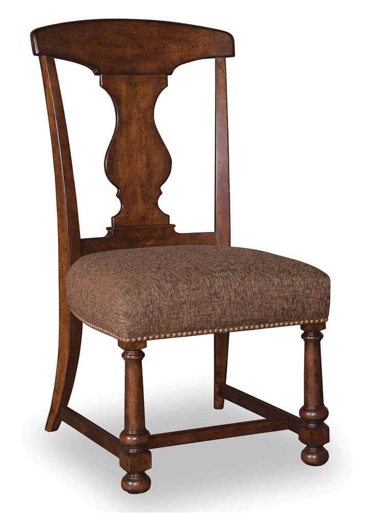 Back Side Chair Barrel Oak Finish - Set of 2