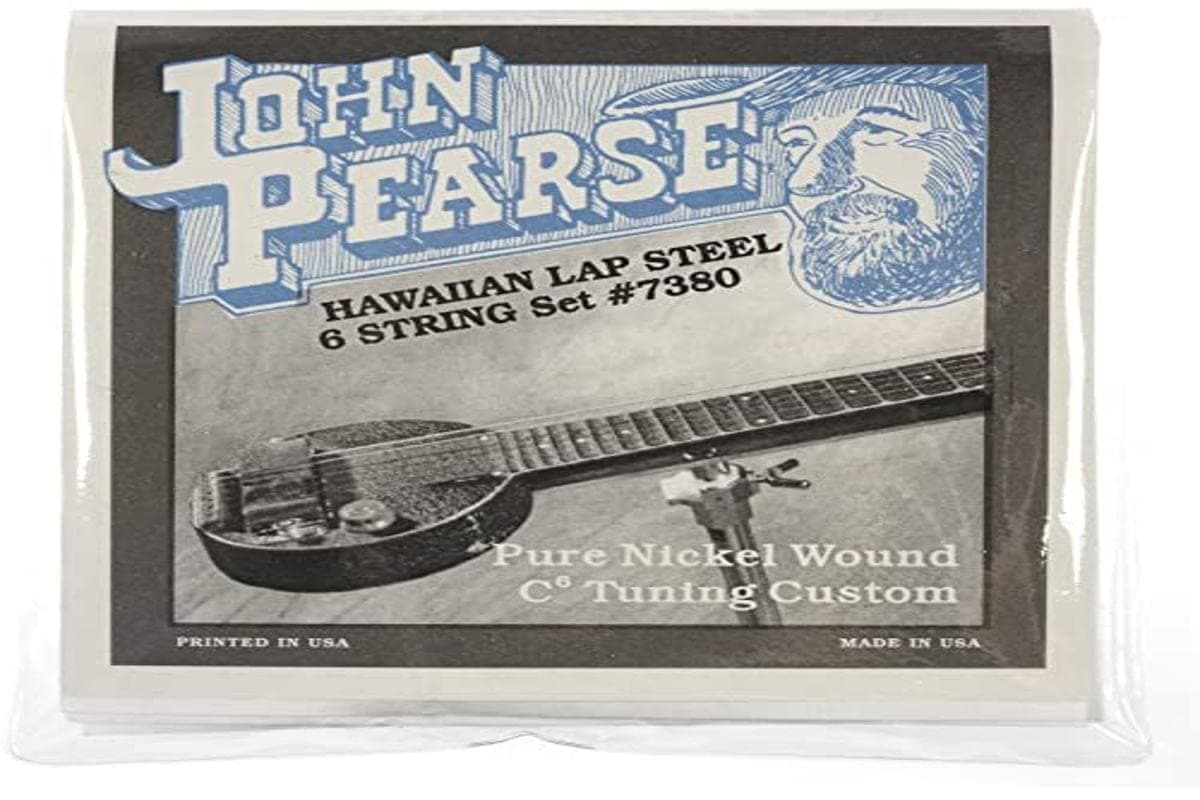 Strings 7380 For Hawaiin Lap-Steel 6-String Guitar - Pure Nickel Wound - C6-Tuning