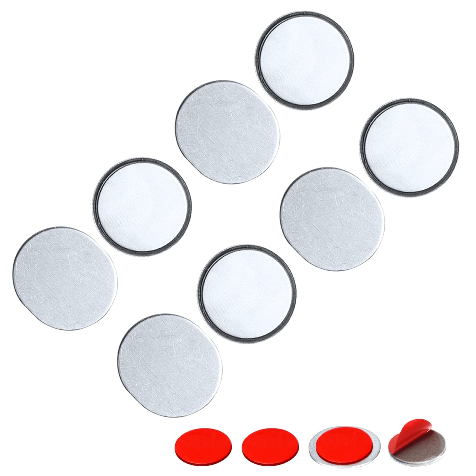 Mousike Magnetic Door Catch Ultra Thin Cabinet Magnets Stainless Steel Drawer Magnet Catch for Sliding Door Closure Kitchen Cabinet Cupboard Closet Closer (D15-4)