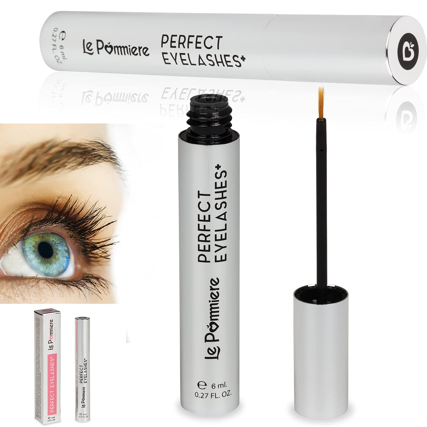 Eyelashes Growth 6ml. Gel Serum growth of eyelashes, you will have stronger, longer, denser, thicker, and with greater volume. Serum enhancer lengthens lashes naturally and permanently