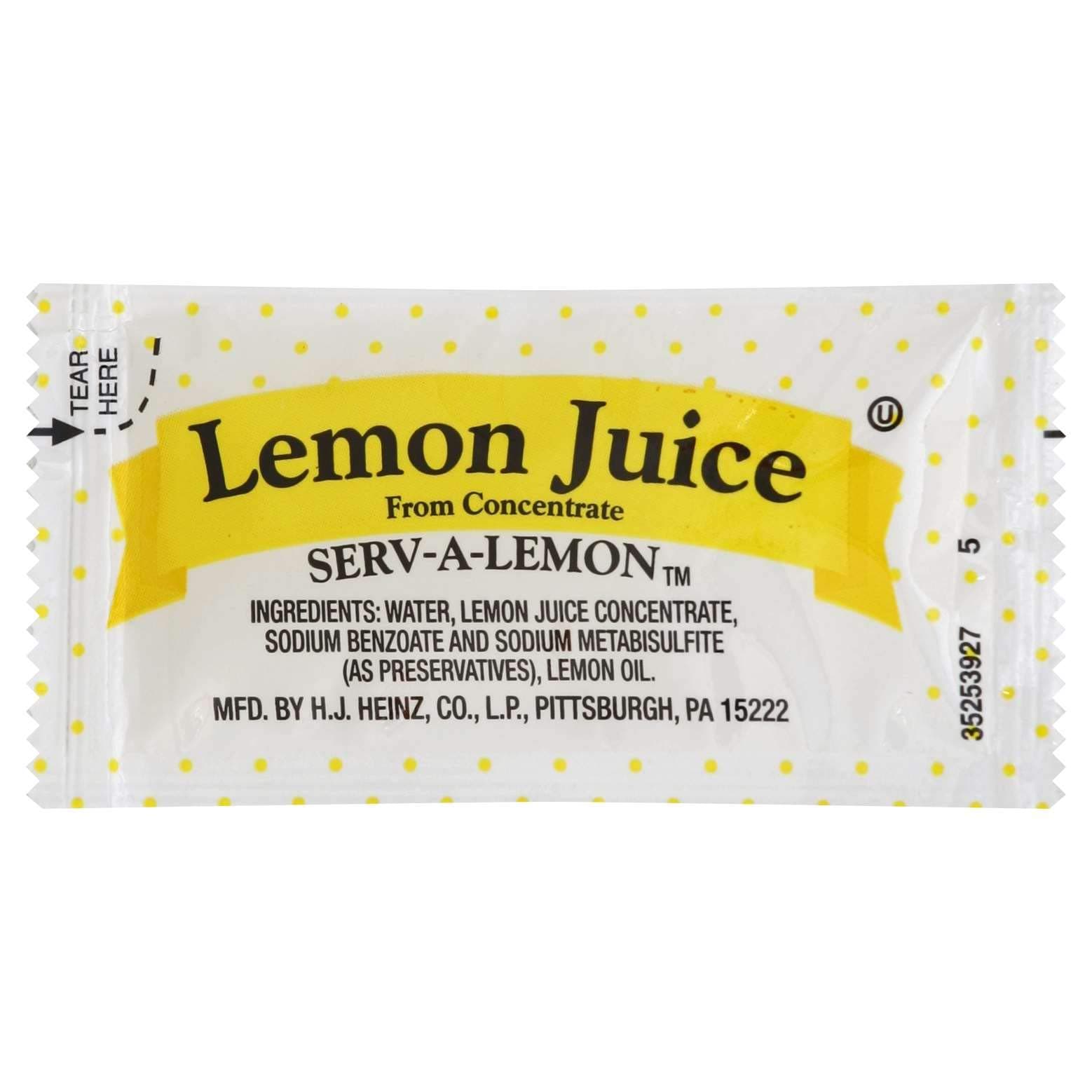 Lemon Juice Packets, 4 Gram -- 200 per case