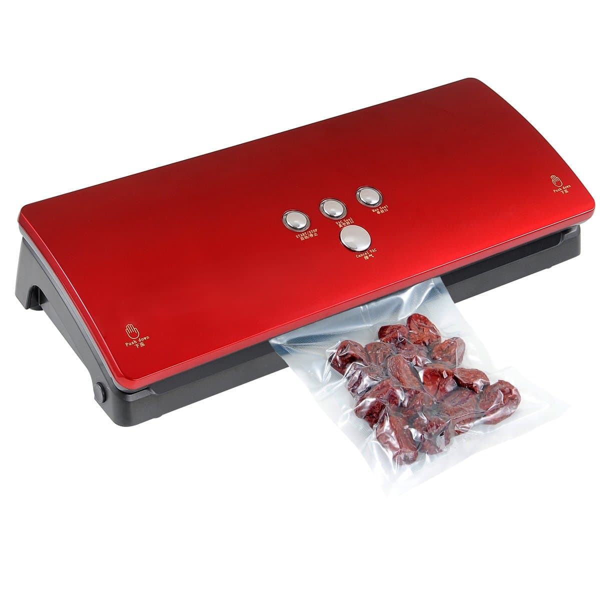 Vacuum Sealer One Touch Vacuum Sealing System Machine with 10Pcs Starter Food Sealer Bags