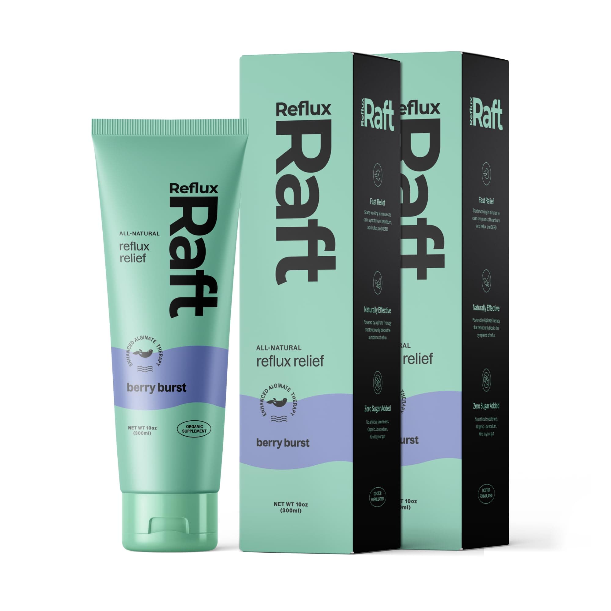 - Acid Reflux Therapy with Organic Alginate, Long Lasting Gerd, LPR & Digestion Symptom Support, Zero Sugar, Gluten Free, Low Sodium, Berry Burst, 60 Gel Servings, 10 OZ Bottle, 2 Pack