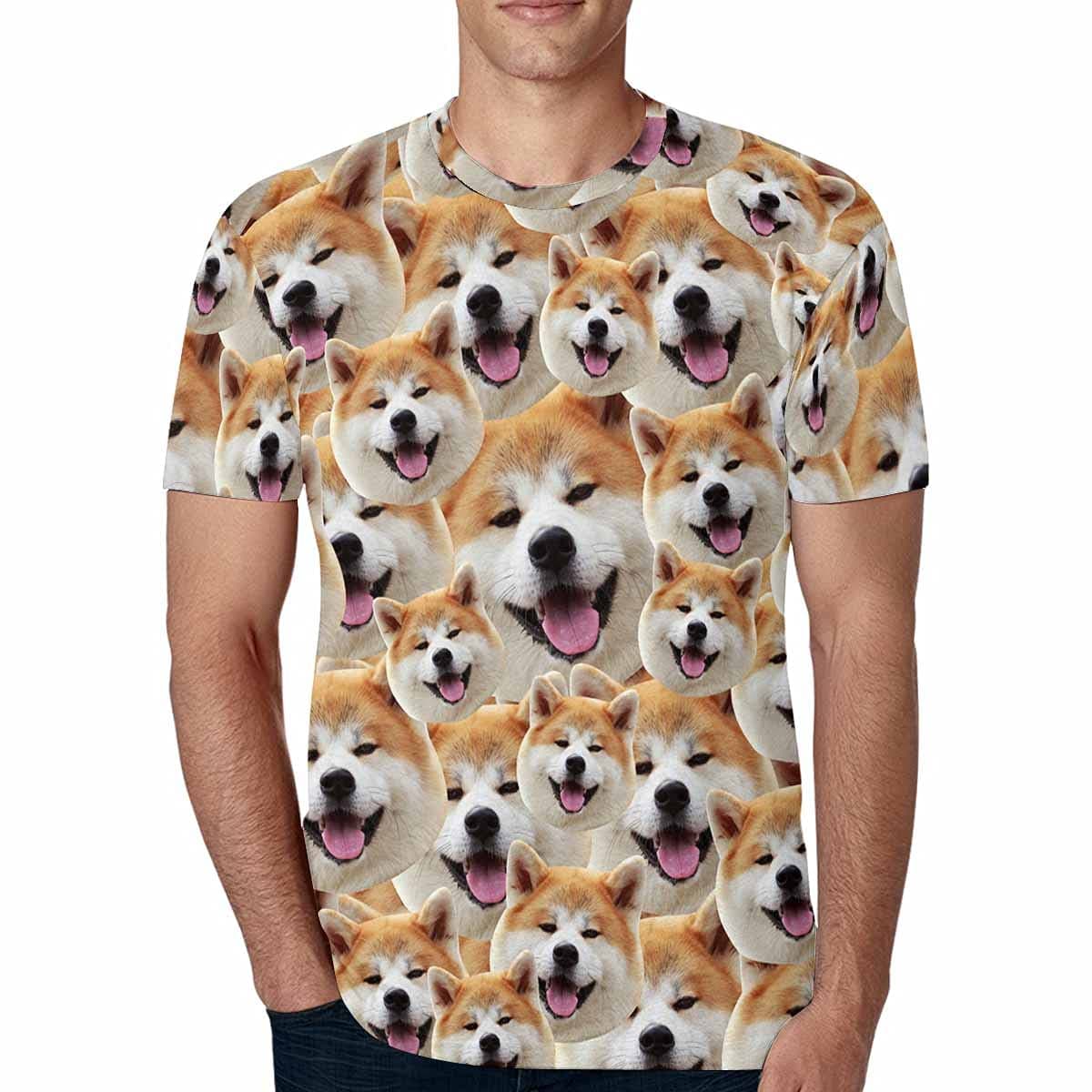 Custom Face T Shirt Personalized Photo Face Design Shirt for Men