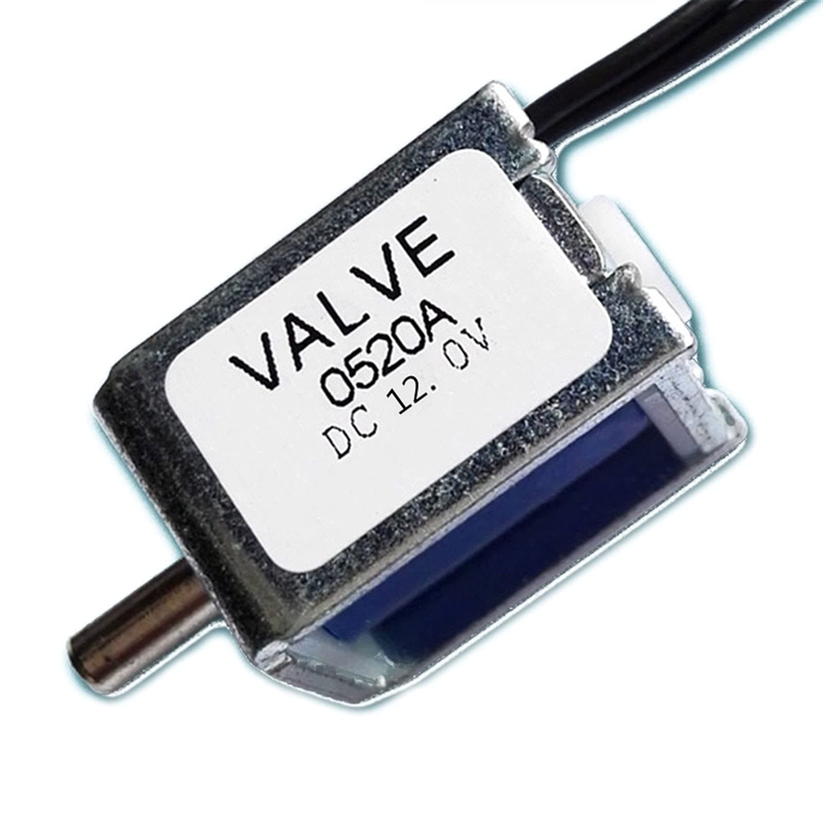 JUN-STORE Solenoid Valves 1Pc 6V/12V Mini Electromagnetic Solenoid Valves Normally Open Bleed Valves Exhaust Solenoid Valves Electric Air Valves SENMIAO-TH (Voltage : 6V)