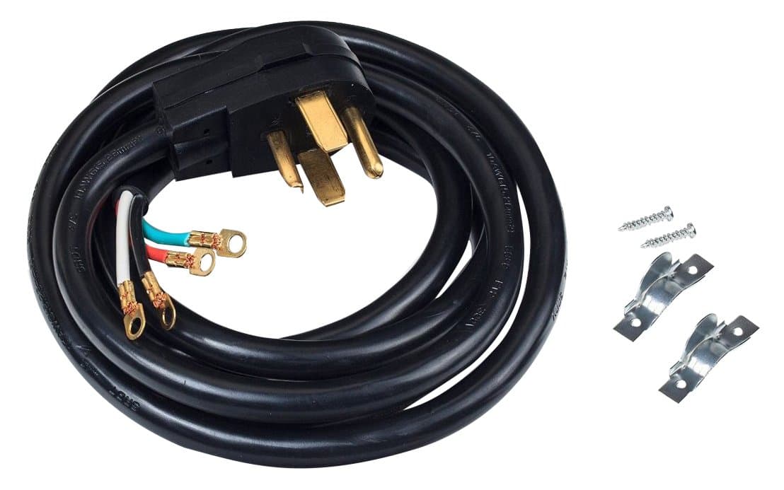 A143010 4-Wire Dryer Cable Power Cord 10' with Safe Power Coating Technology Comes with VoltConnect Hardware Kit