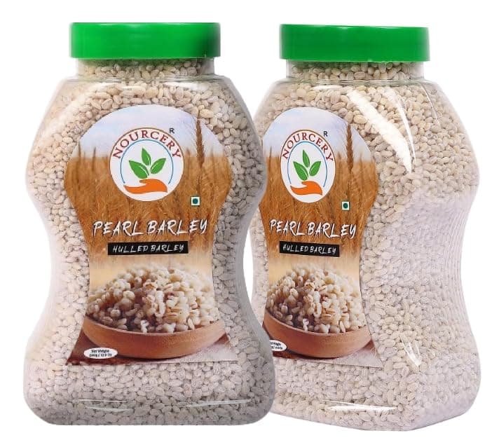 Pearl Barley-1kg | Pearled Whole Barlay | High Fiber Jau | Low Glycemic Index | Raw Barley Grain | Healthy by nature | Cooks Like Rice | Ideal for Risottos & Soups | Naturally Gluten Free
