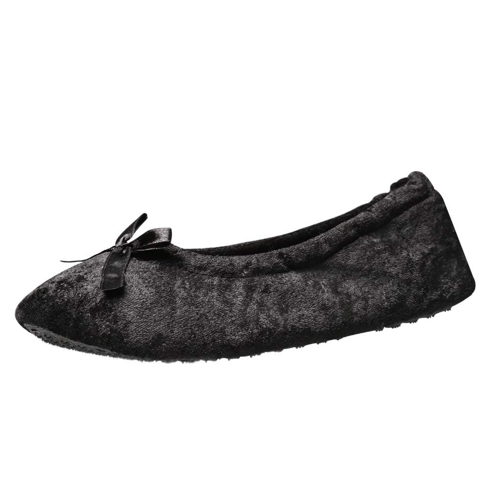 Women's Slippers Elegant and Portable Velour Ballerina Indoor Slippers/Yoga Shoes/Present/Gift