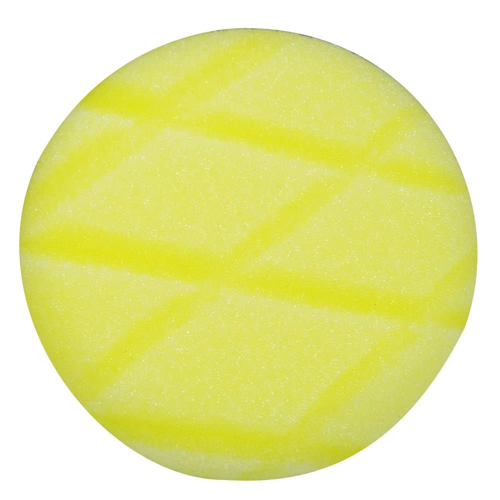 Astro Pneumatic 4635 3-Inch Yellow Diamond Cut Foam Pad, Velcro