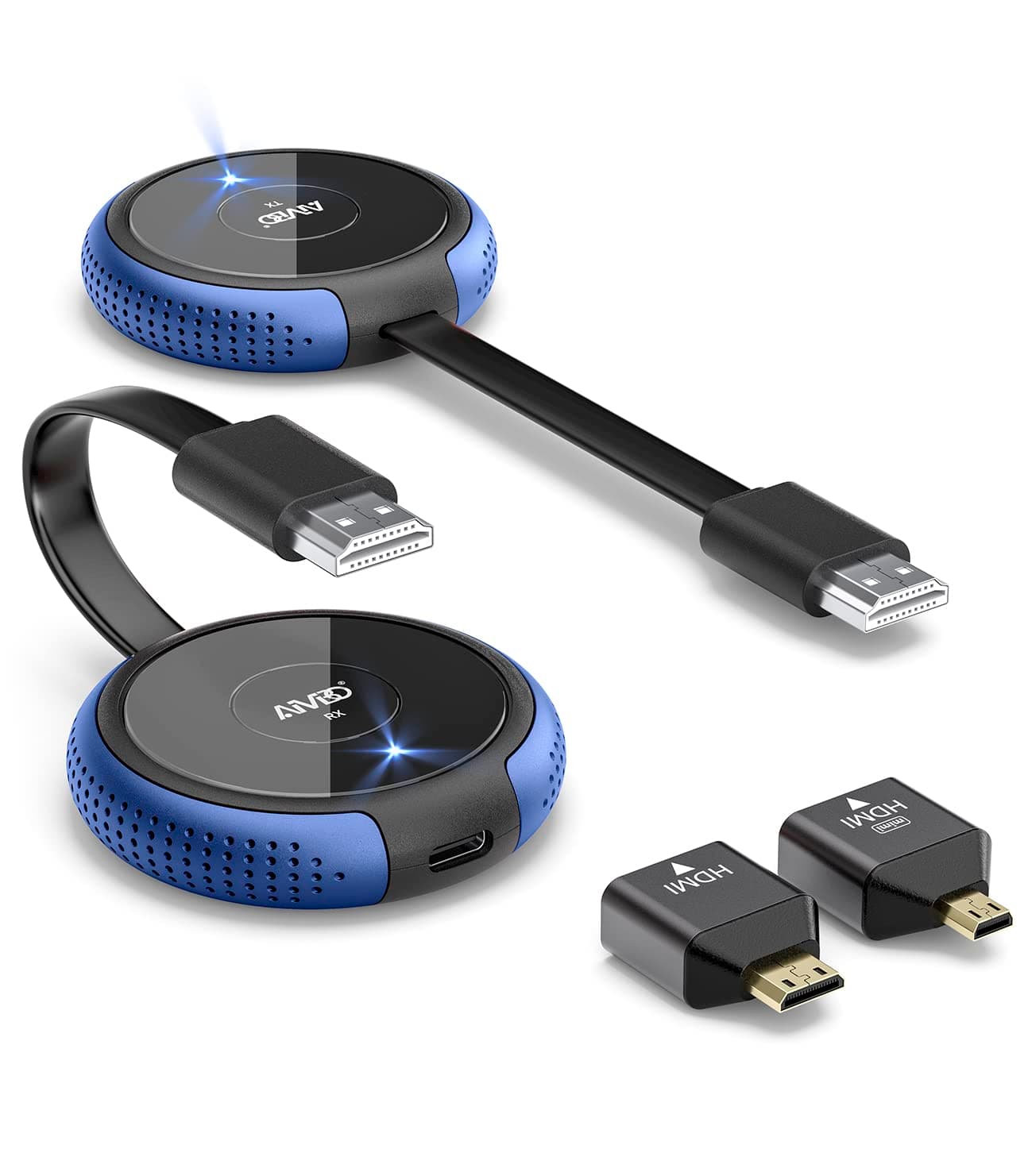 TIMBOOTECH Wireless HDMI Transmitter and Receiver 4K, Streaming Media Video/Audio HDMI Wireless Extender 5G Kit for Laptop, Camera, Cable Box, DVD, Netfix, Phone to Monitor, Projector, HDTV-165FT