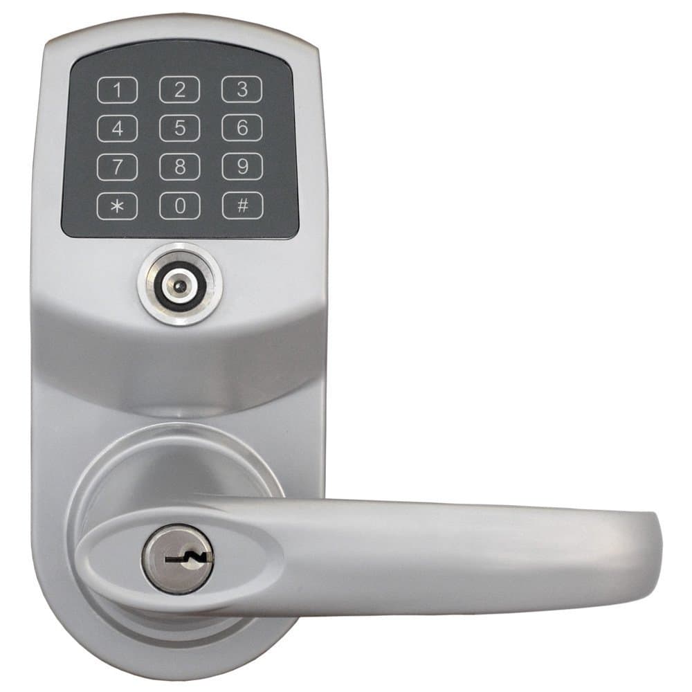 LockStateRemotelock 6i WiFi Enabled Smart Lock, Lever, Satin Nickel