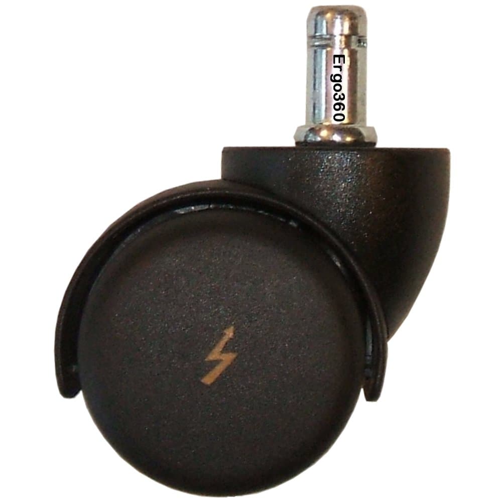 ESD Electrostatic Discharging Chair Caster Wheels Help Dissipate Static Charges That Can Damage Electronics (5 Piece Set)