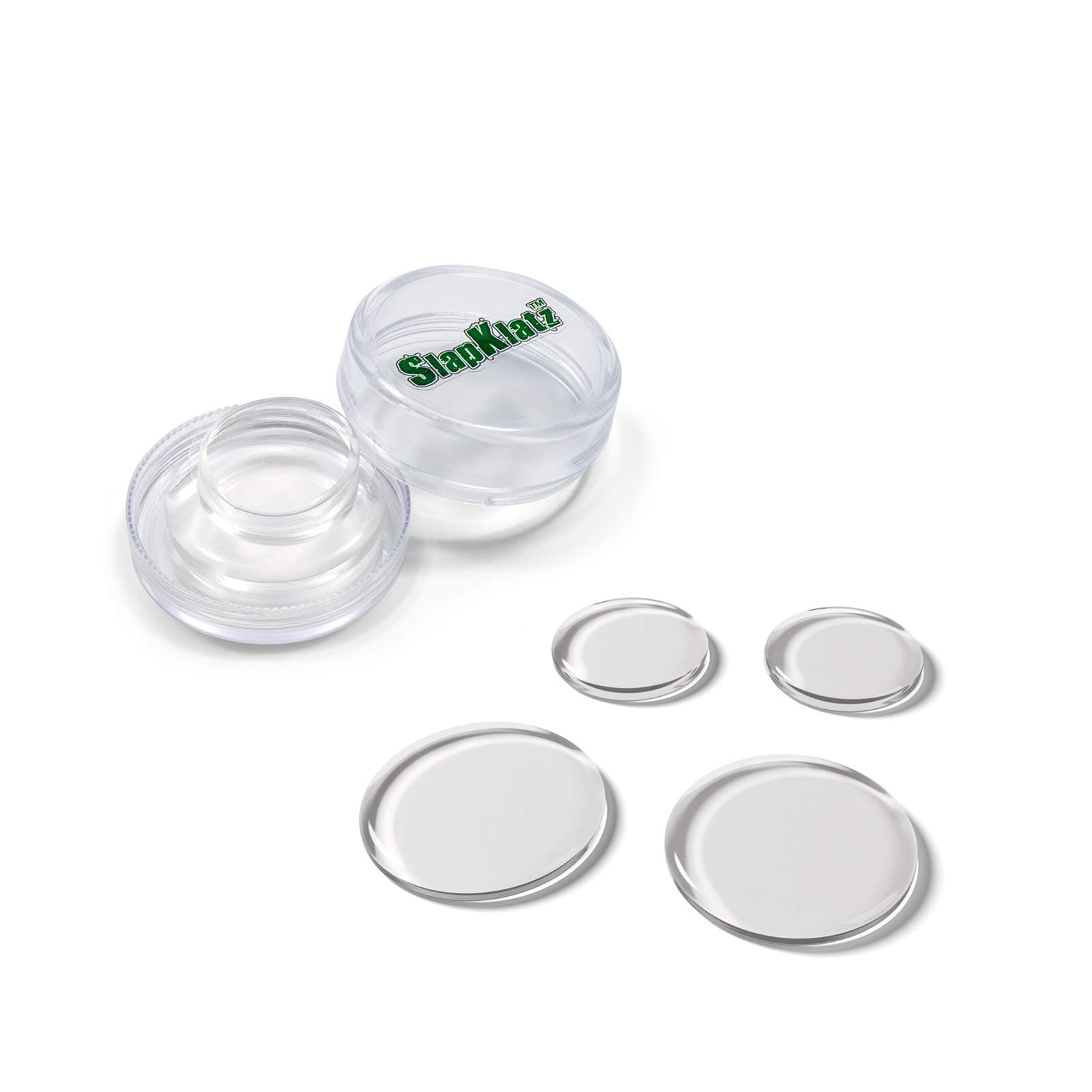 SlapKlatz - Drum Damper Gel Pads, Clear - 2 sizes - FREE case