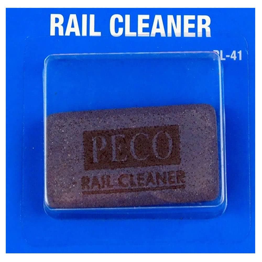 Peco Rail Cleaner Abrasive Rubber Block Fully Compatible with Hornby , Atlas & Peco Tracks Made in England