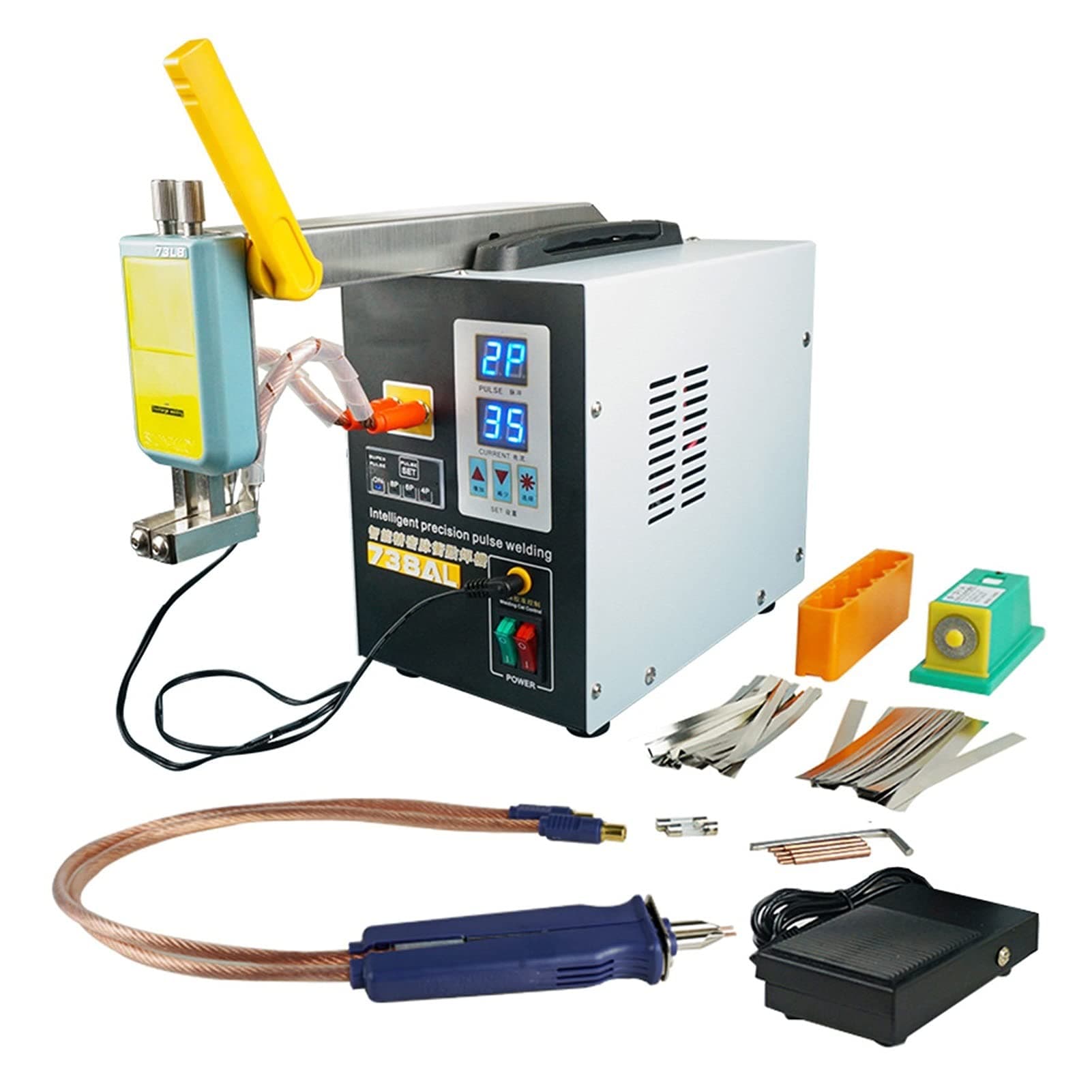 Home Improvement 738AL Spot Welder Battery Welding Soldering Equipment Removeable Welding Pen Intelligent Precision Pulse Welding Machine (Color : Type 1)