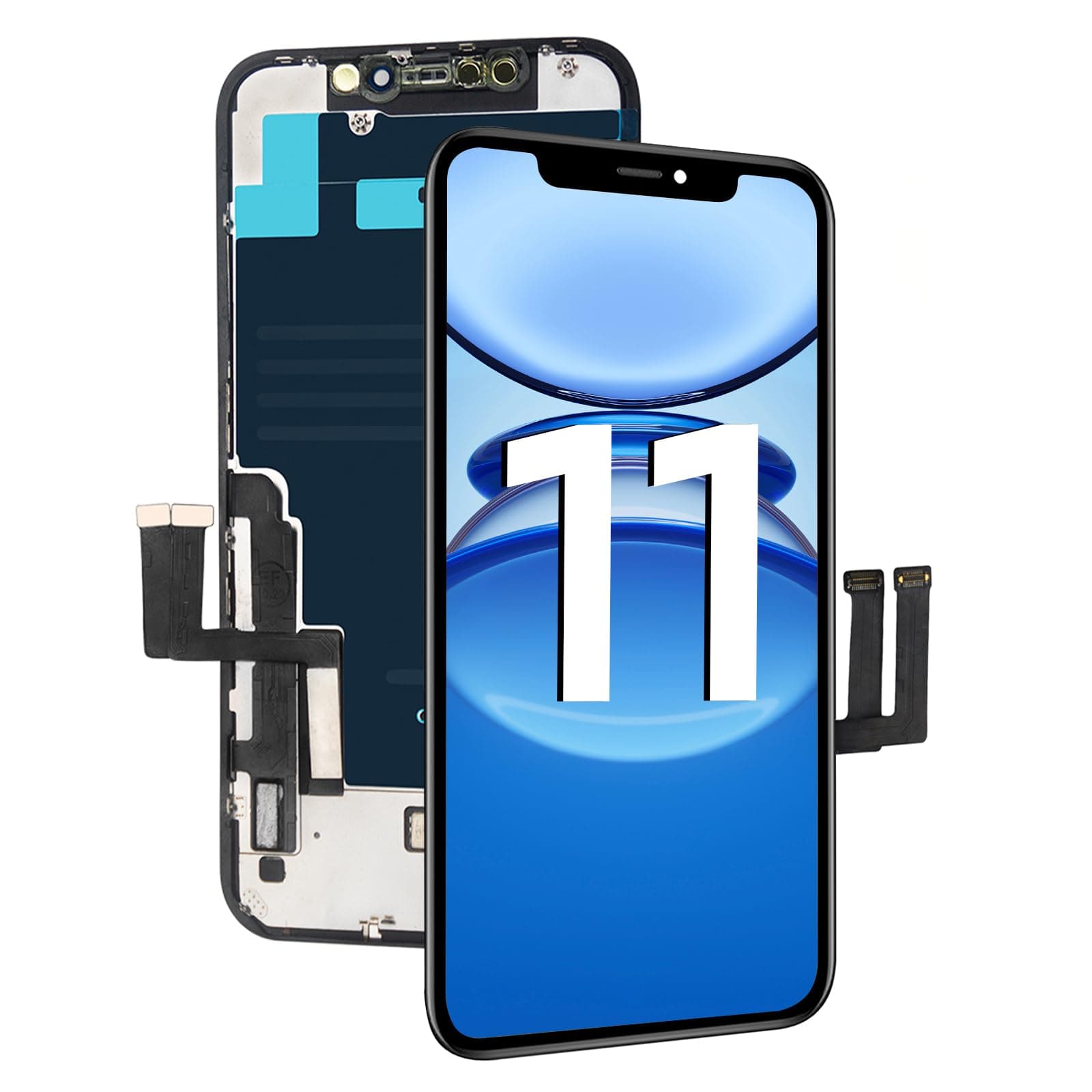 DTD LCD Display Screen for iPhone 11, 3D Touch Replacement Glass Digitiser Parts 6.1 Inch Replacement Compatible with Model A2111, A2221, A2223 (without repair tools)